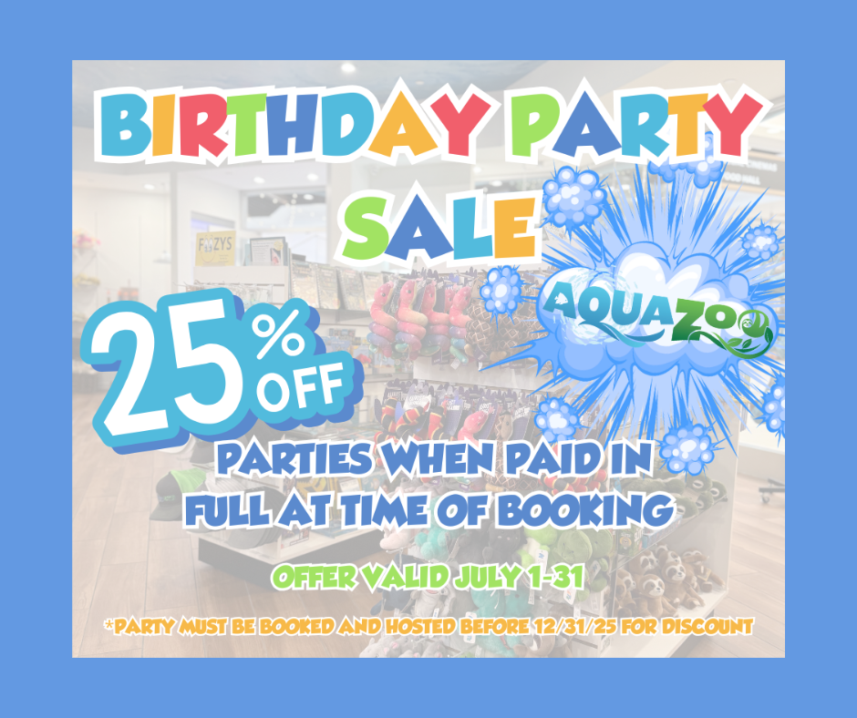 Make a Splash with AquaZoo’s Birthday Party Sale! icon