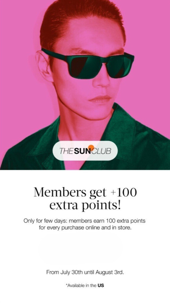 Sun’s Out, Points Up at Sunglass Hut icon