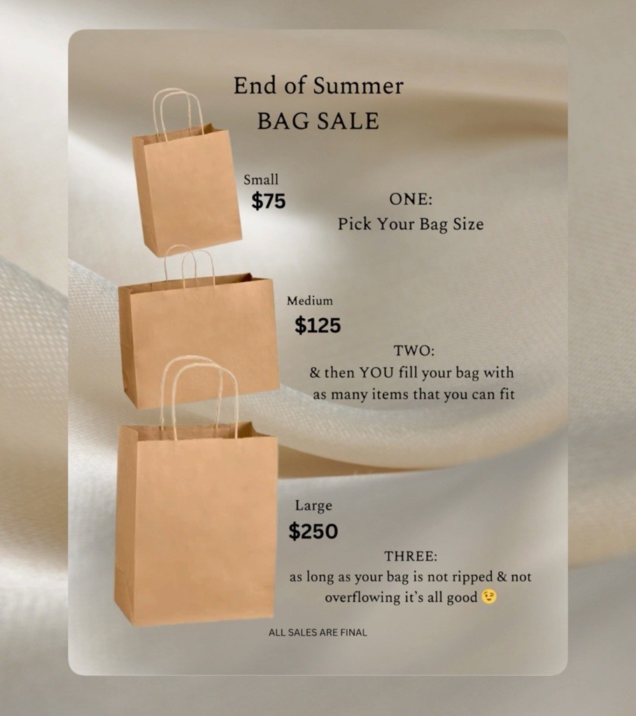 End of Summer Bag Sale at The Golden Honey icon