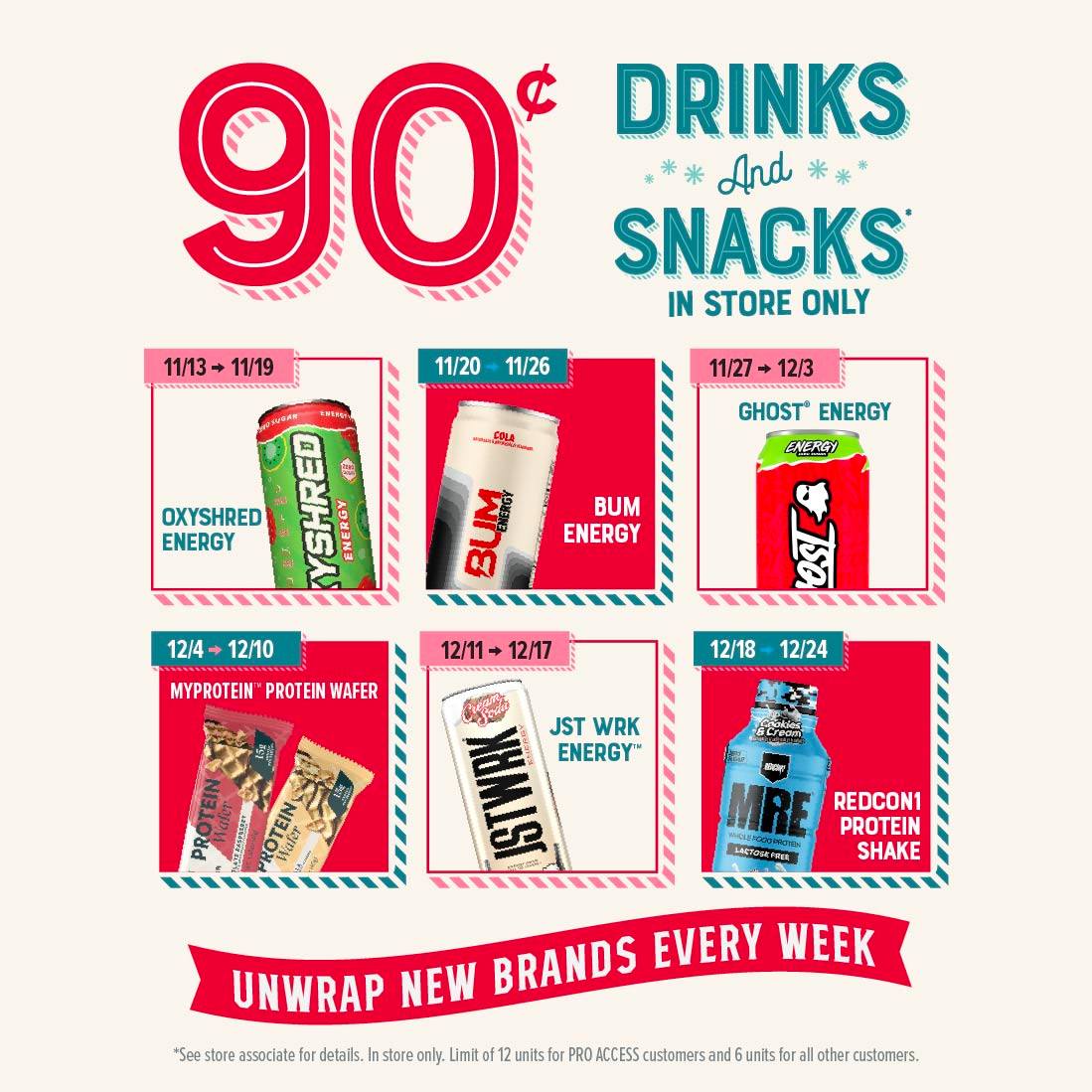 90¢ Drinks &amp; Snacks icon