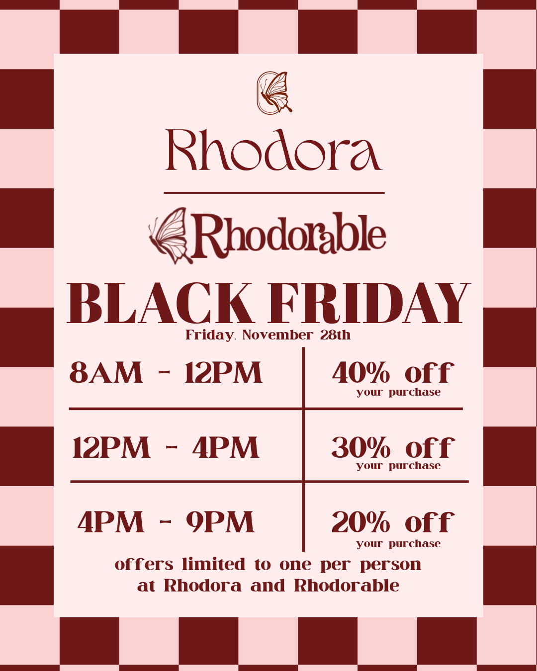Black Friday Deals at Rhodora icon
